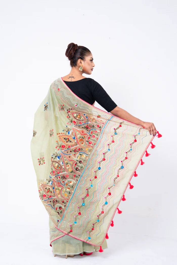 Light Mint - Rajshahi Joyshree Silk - Image 3