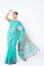 Sky Blue - Rajshahi Joyshree Silk - Image 2