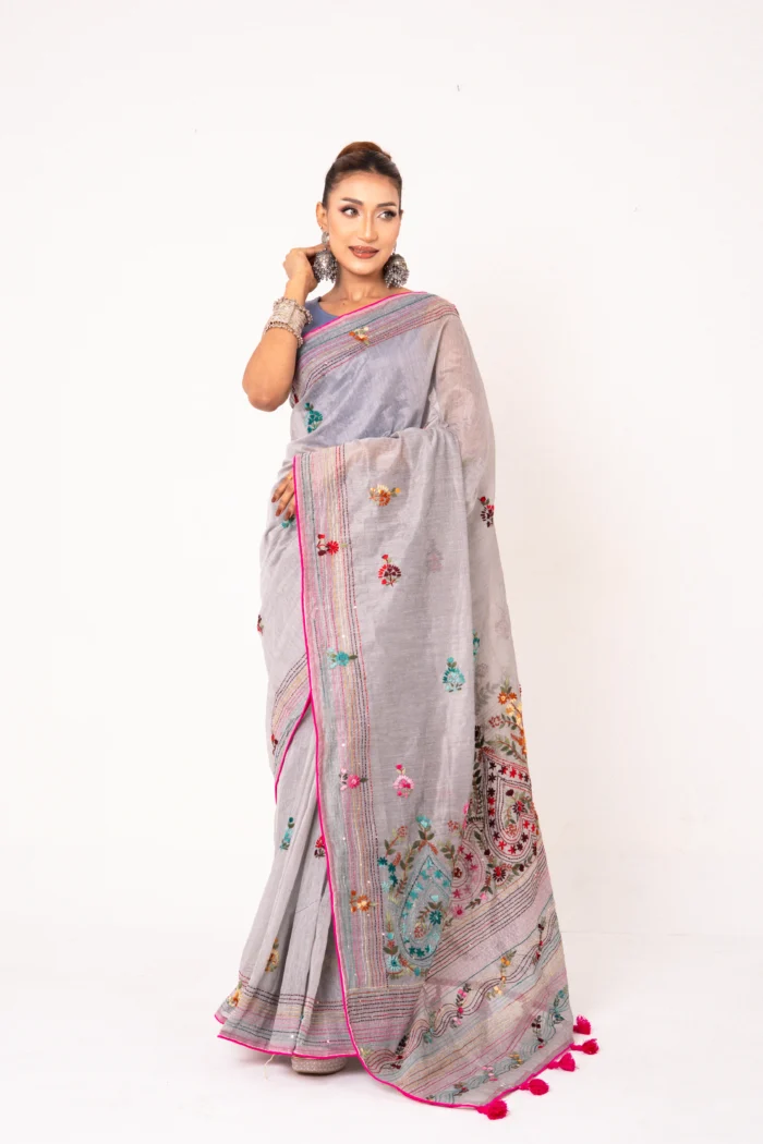 Ash - Rajshahi Joyshree Silk - Image 2