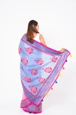 Blue Pink - Rajshahi Muslin - Image 3