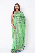 Green - Rajshahi Pure Balaka Silk - Image 2