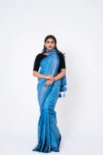 Sky Blue - Rajshahi Pure Balaka Silk - Image 2