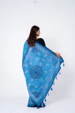 Sky Blue - Rajshahi Pure Balaka Silk - Image 3