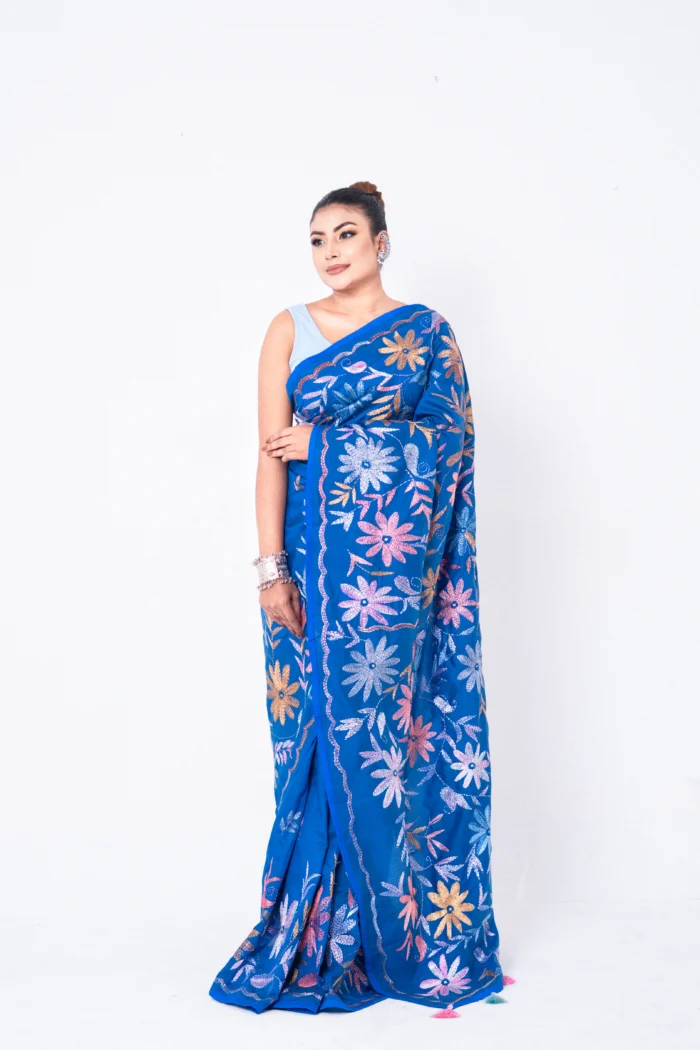 Blue - Rajshahi Semi Balaka Silk - Image 2