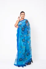 Blue - Rajshahi Sopura Muslin - Image 2