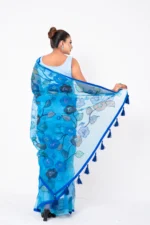 Blue - Rajshahi Sopura Muslin - Image 3
