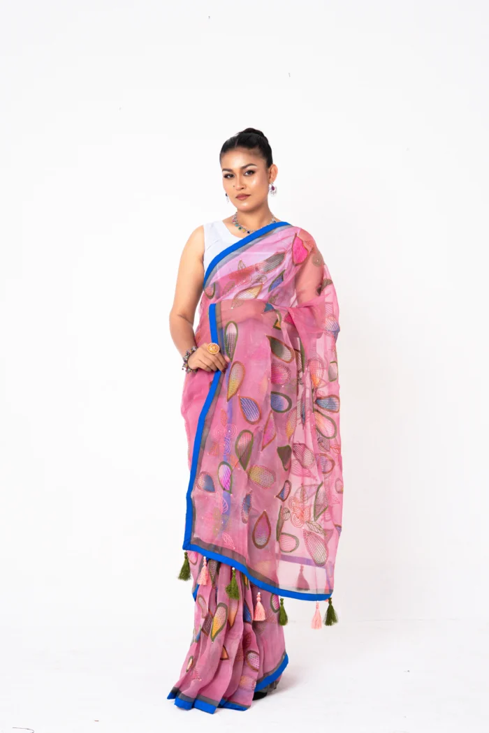 Pink - Rajshahi Sopura Muslin - Image 2