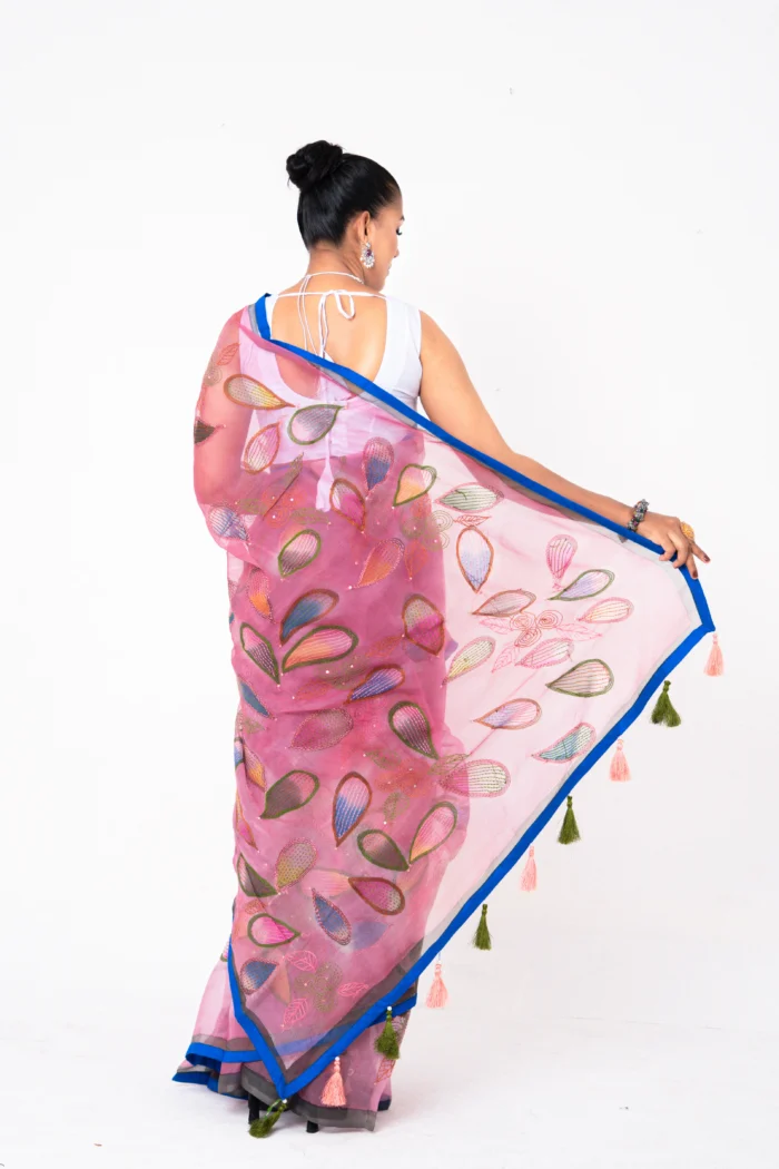Pink - Rajshahi Sopura Muslin - Image 3