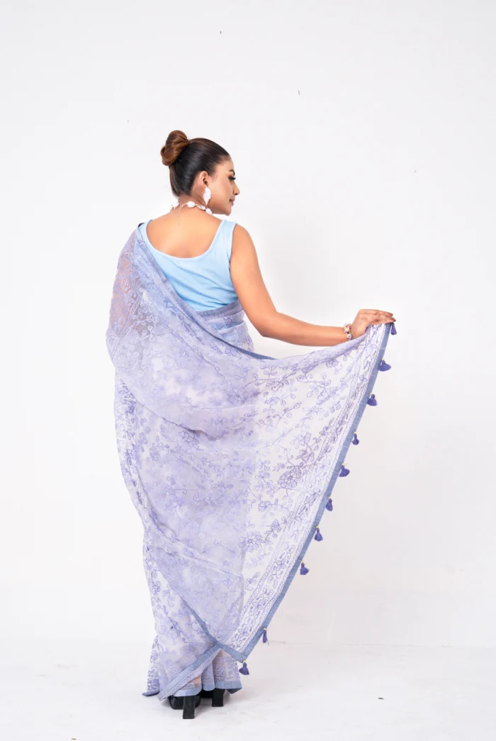 Lavender - Rajshahi Sopura Muslin - Image 3