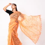 Orange - Rajshahi Sopura Muslin