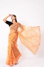 Orange - Rajshahi Sopura Muslin
