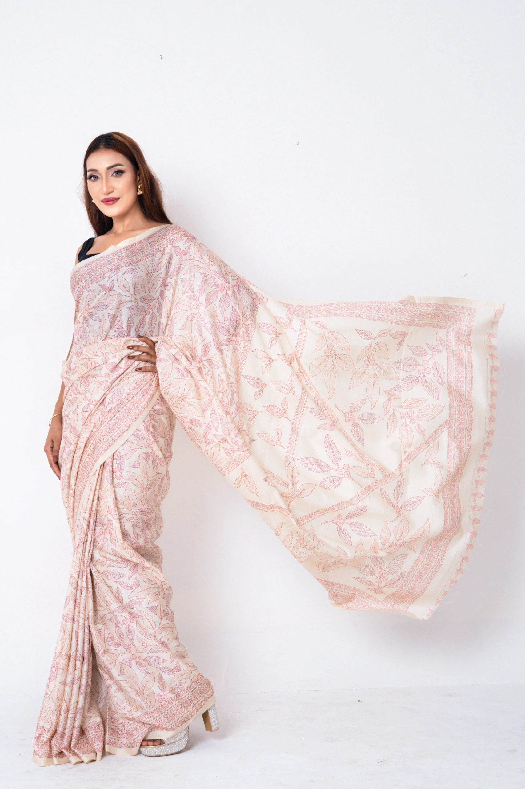 NOI-S041 - 01 Off-White - Tussar Silk - Image 1